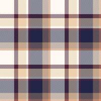Plaid seamless pattern in blue. Check fabric texture. textile print. vector