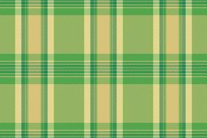 Cut out seamless plaid, effect tartan background check. Tailor pattern textile texture fabric in yellow and green colors. vector