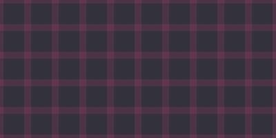 Scratched seamless check plaid, coloured background pattern fabric. Line tartan texture textile in pink and dark colors. vector