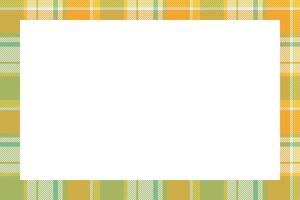 Vintage frame . Scottish border pattern retro style. Tartan plaid ornament. vector