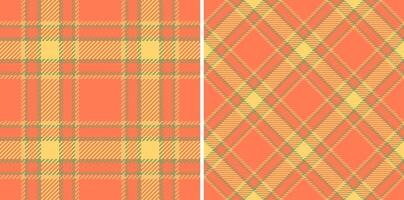 Check plaid fabric of textile background seamless with a pattern texture tartan. Set in gold colors. Bed sheet designs for the bedroom. vector