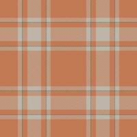 Plaid seamless pattern in orange. Check fabric texture. textile print. vector