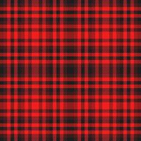 Winter seamless background plaid, scotland tartan texture. Greeting card fabric pattern check textile in red and dark colors. vector