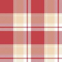 Plaid seamless pattern in red. Check fabric texture. textile print. vector