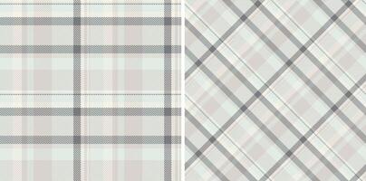 Texture fabric textile of check pattern with a plaid background seamless tartan. Set in pastel colors for graphic design detailed editable swatch. vector