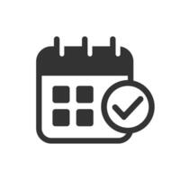 Planning calendar event icon isolated illustration vector