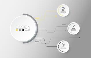 Infographic template business concept with diagram. vector
