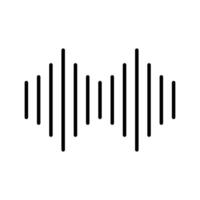 audio wave equalizer icon design template vector