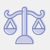Icon scale. USA general election elements. Icons in blue round style. Good for prints, posters, infographics, etc. vector