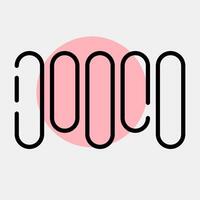 Icon barcode. Barcode and qr code elements. Icons in color spot style. Good for prints, posters, logo, advertisement,infographics, etc. vector