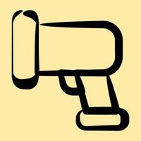 Icon barcode scanner. Barcode and qr code elements. Icons in hand drawn style. Good for prints, posters, logo, advertisement,infographics, etc. vector