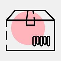 Icon package barcode. Barcode and qr code elements. Icons in color spot style. Good for prints, posters, logo, advertisement,infographics, etc. vector