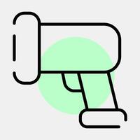 Icon barcode scanner. Barcode and qr code elements. Icons in color spot style. Good for prints, posters, logo, advertisement,infographics, etc. vector