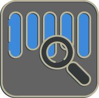 Icon barcode review. Barcode and qr code elements. Icons in embossed style. Good for prints, posters, logo, advertisement,infographics, etc. vector