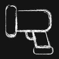 Icon barcode scanner. Barcode and qr code elements. Icons in chalk style. Good for prints, posters, logo, advertisement,infographics, etc. vector