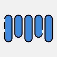 Icon barcode. Barcode and qr code elements. Icons in filled line style. Good for prints, posters, logo, advertisement,infographics, etc. vector