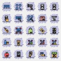Icon set of barcode. Barcode and qr code elements. Icons in comic style. Good for prints, posters, logo, advertisement,infographics, etc. vector