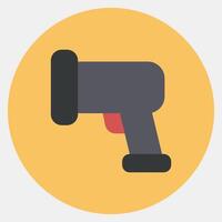 Icon barcode scanner. Barcode and qr code elements. Icons in color mate style. Good for prints, posters, logo, advertisement,infographics, etc. vector