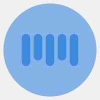 Icon barcode. Barcode and qr code elements. Icons in color mate style. Good for prints, posters, logo, advertisement,infographics, etc. vector