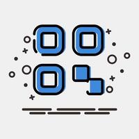 Icon qr code. Barcode and qr code elements. Icons in MBE style. Good for prints, posters, logo, advertisement,infographics, etc. vector