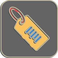 Icon product tag. Barcode and qr code elements. Icons in embossed style. Good for prints, posters, logo, advertisement,infographics, etc. vector