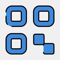 Icon qr code. Barcode and qr code elements. Icons in filled line style. Good for prints, posters, logo, advertisement,infographics, etc. vector