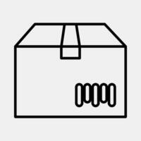 Icon package barcode. Barcode and qr code elements. Icons in line style. Good for prints, posters, logo, advertisement,infographics, etc. vector