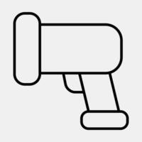 Icon barcode scanner. Barcode and qr code elements. Icons in line style. Good for prints, posters, logo, advertisement,infographics, etc. vector