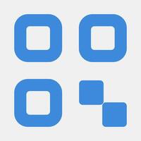 Icon qr code. Barcode and qr code elements. Icons in flat style. Good for prints, posters, logo, advertisement,infographics, etc. vector
