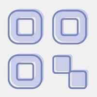 Icon qr code. Barcode and qr code elements. Icons in two tone style. Good for prints, posters, logo, advertisement,infographics, etc. vector
