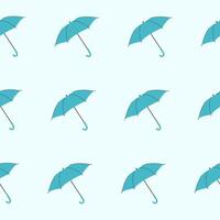 Blue umbrellas. Seamless pattern with umbrellas. Design for fabrics, textiles, wallpaper, wrapping paper, cover, backgrounds vector