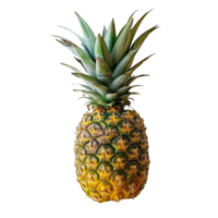 A vibrant pineapple isolated on a transparent background png
