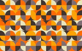 Retro geometric pattern background, abstract vector