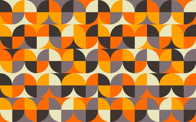 Retro geometric pattern background, abstract