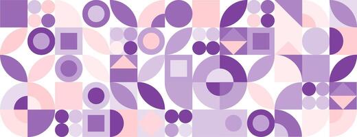 Retro geometric pattern background, abstract vector