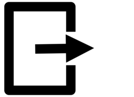Log out Arrow user interface png