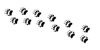 Badger paw print icon. filled flat sign for mobile concept and web design. Brock animal footprint glyph icon. vector