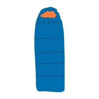 Sleeping bag icon .Cartoon icon isolated on white background sleeping bag . Activity sleeping tool for outdoor travel , camping and hiking. vector