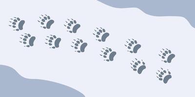 Badger paw print icon. filled flat sign for mobile concept and web design. Brock animal footprint glyph icon. Symbol, logo illustration. graphics vector