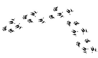 Aardvark paw print black isolate on white background .African animal illustration, wild animal doodle style for different design uses , book, banner , flayer or fabric pattern. vector