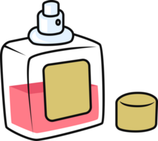 Perfume bottle. glass bottle for perfume and perfumery. Empty glass bottle with and without cap png