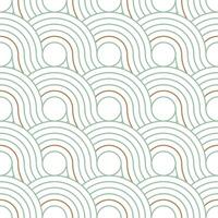 line seamless pattern with chinese and japanese style vector