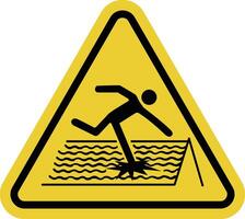 Fragile roof sign. Fragile roof that cannot be stepped on. Use safety belts and other protective equipment. Safety workers, visitors and accident prevention. Warning yellow triangular road sign. vector