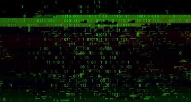 Abstract futuristic cyberspace with binary code. Matrix background vector
