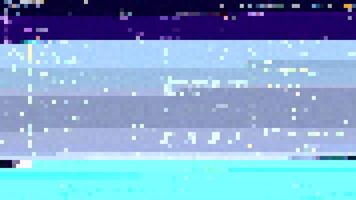Trendy glitch pattern on dark background. Abstract geometric elements vector