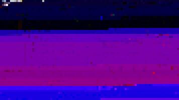 Trendy glitch pattern on dark background. Abstract geometric elements vector