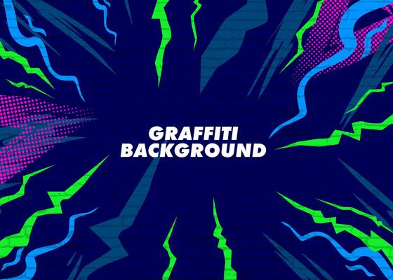 Abstract graffiti background with scribbles and graphic elements style. Street art graffiti urban wall art theme in format.