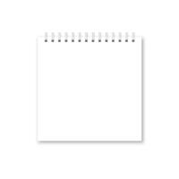 realistic opened notebook cover. vector