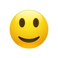 Emoji yellow smiling face vector