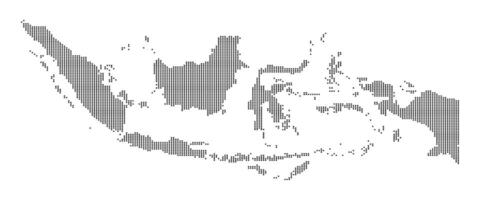 Indonesia Country Maps Dotted Illustration Halftone Background Design Presentation vector